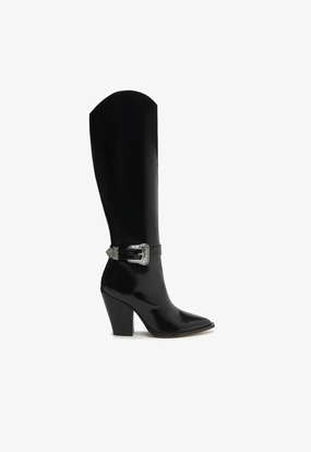 Stretchable Jeane Leather Boot