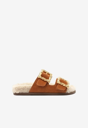 Pressure Relief Enola Weekend Sporty Cow Suede Sandal
