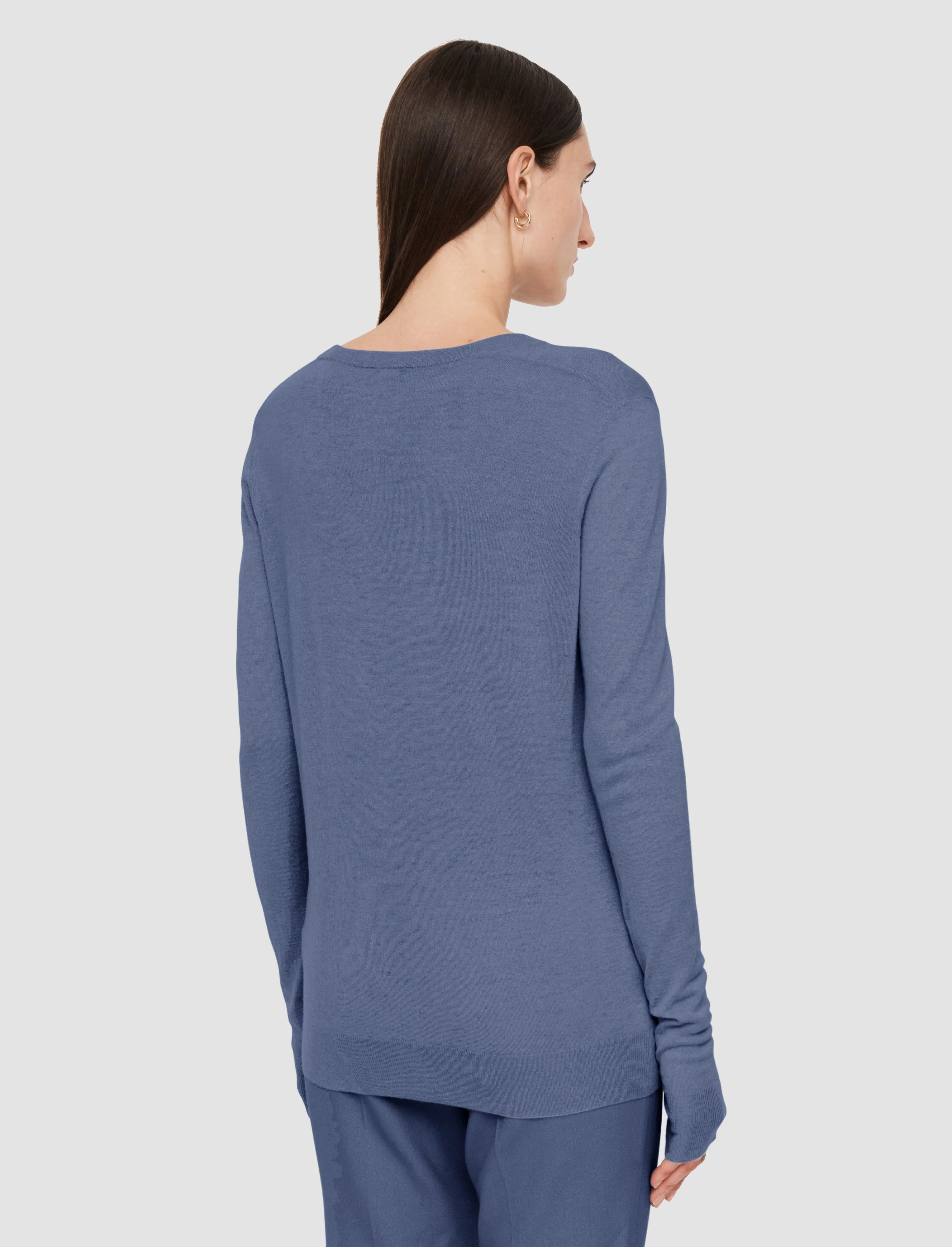 Cashair V Neck Jumper Odor Resistant Blend