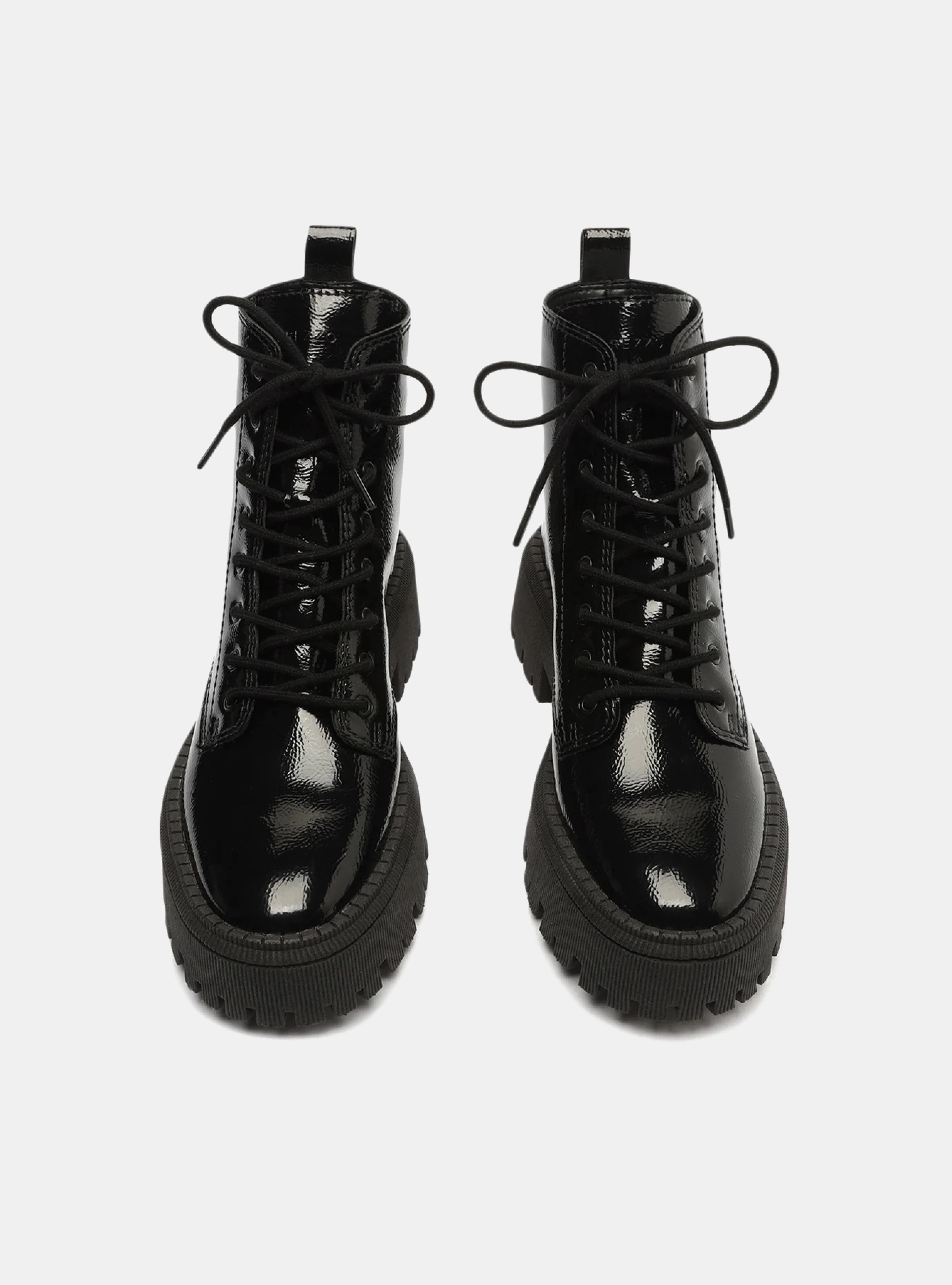 Low Profile Black Edge Trento Patent Bootie