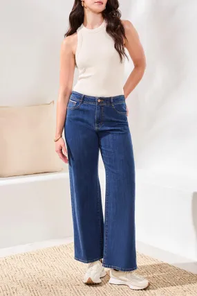 Tribal Brooke Wide Denim Trouser Jeans in Blue Dream Great Base