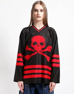 TRIPP NYC LOGO JERSEY RED Weighted Hem