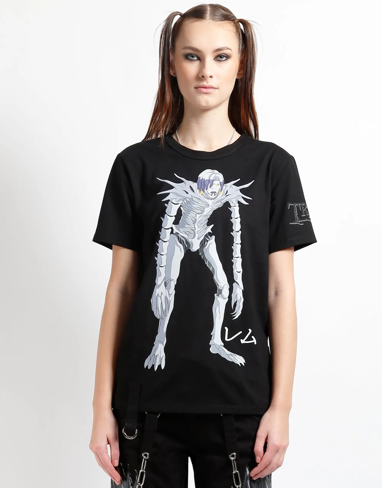 TRIPP NYC X DEATH NOTE - REM D-RINGS TEE AntiOdorTechnology QuickDry Texture