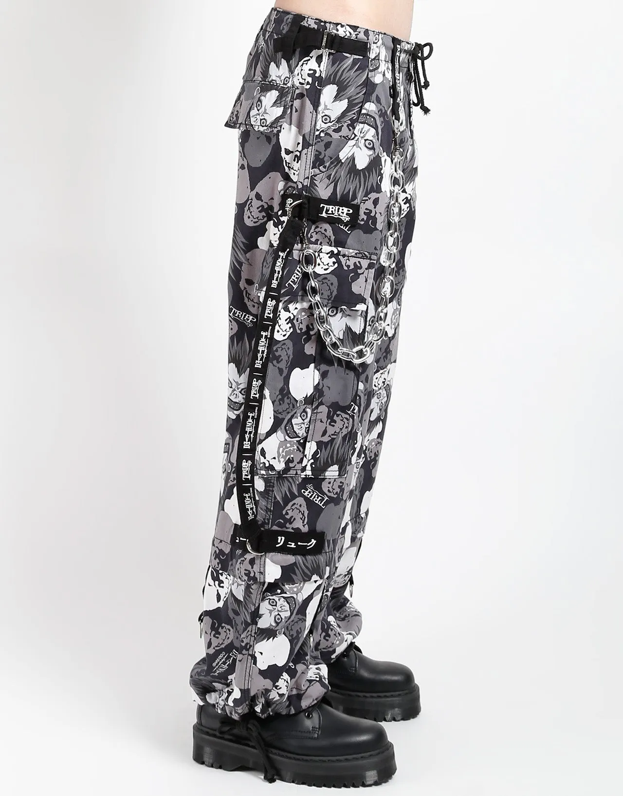 TRIPP NYC X DEATH NOTE - RYUK SKULL CAMO SUPER CHAIN PANT slim fit