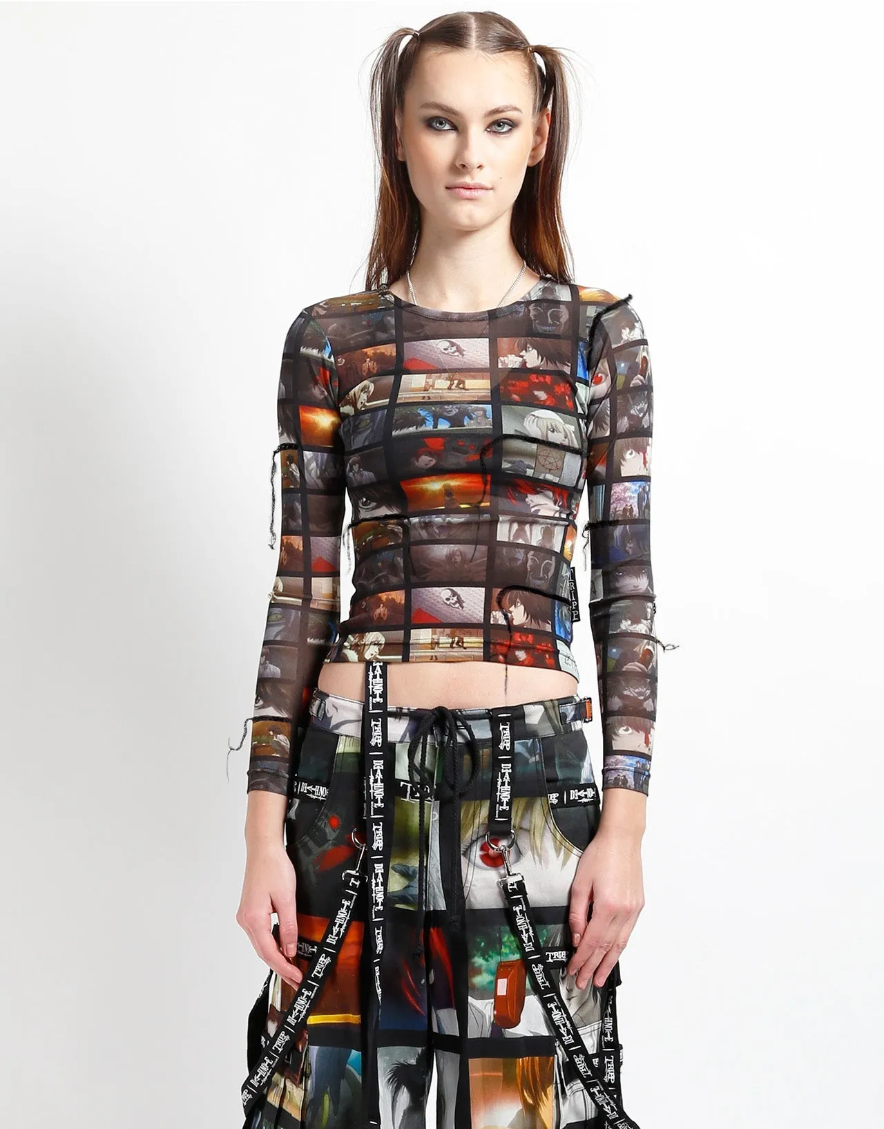 TRIPP NYC X DEATH NOTE SCREEN L/S MESH TOP Summer Wardrobe