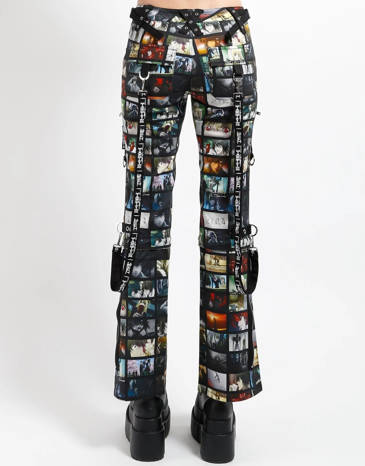 Body-Hugging Fit Comfortable Cut TRIPP NYC X DEATH NOTE - SCREEN ZIP TO ZIP PANTS