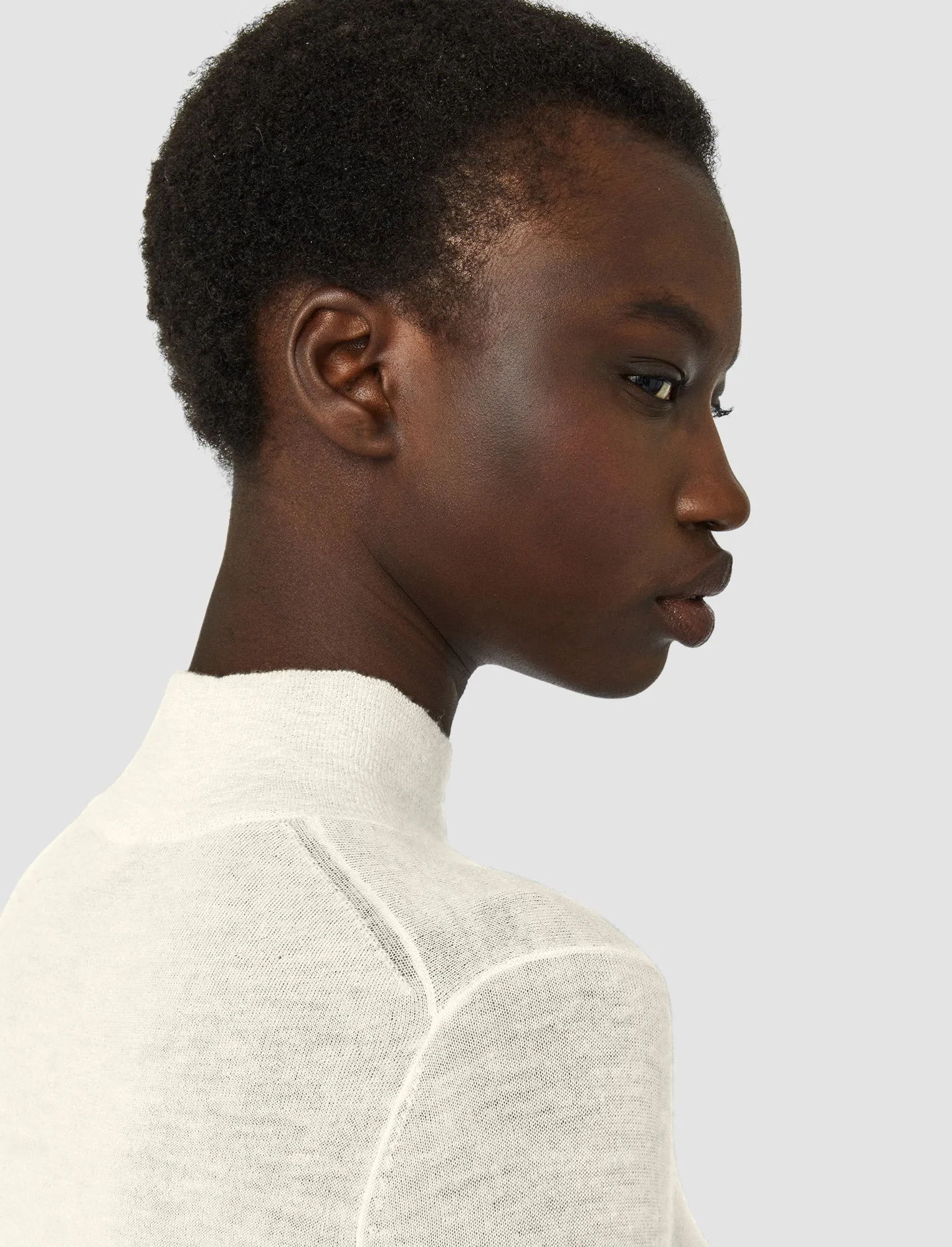 Circular Knit Technology Low Key Cashair High Neck Jumper