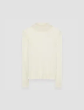 Pure Shape Ventilation Panel Cashair High Neck Jumper