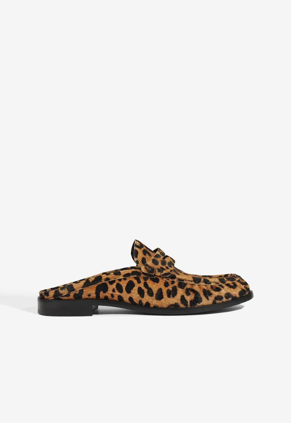 Tyche Mule Calf Hair Flat Mesh Upper Foam Base