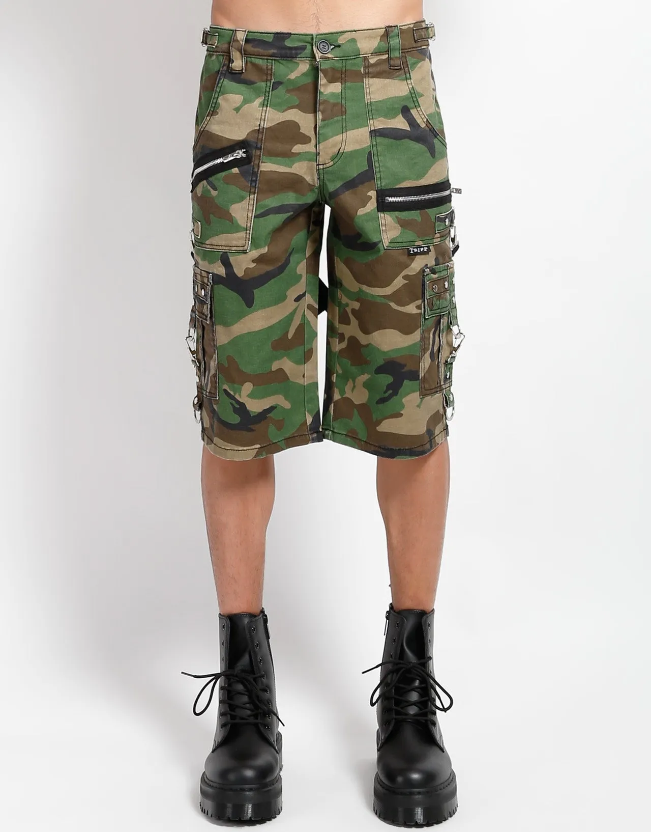PUNK SHORT GREEN CAMO Minimal Vibe