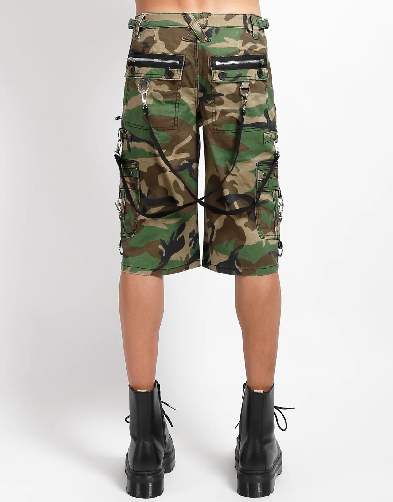 PUNK SHORT GREEN CAMO Breathable Stretch Wear