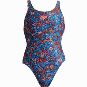 Youth Micro Floral Tech Back One Piece Friction Resistant Edges ThermalInsulation