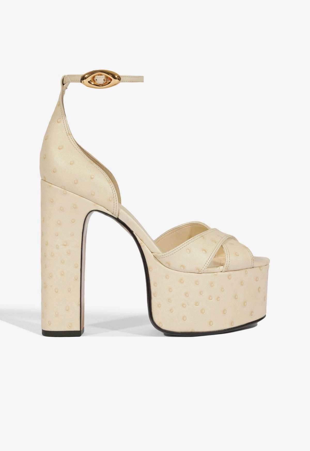 Day Comfort Elastic Strap Jolene Leather Sandal