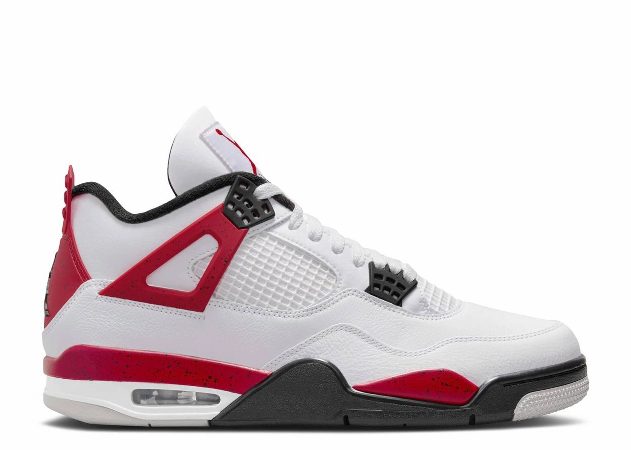 Air Jordan 4 Retro - Red Cement Durable Build Weekend Errands Proprietary Cushion System