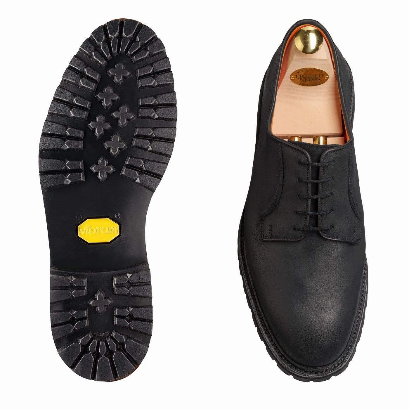 Lanark 3 Black Rough-Out Suede Chic Cool Daily Walk