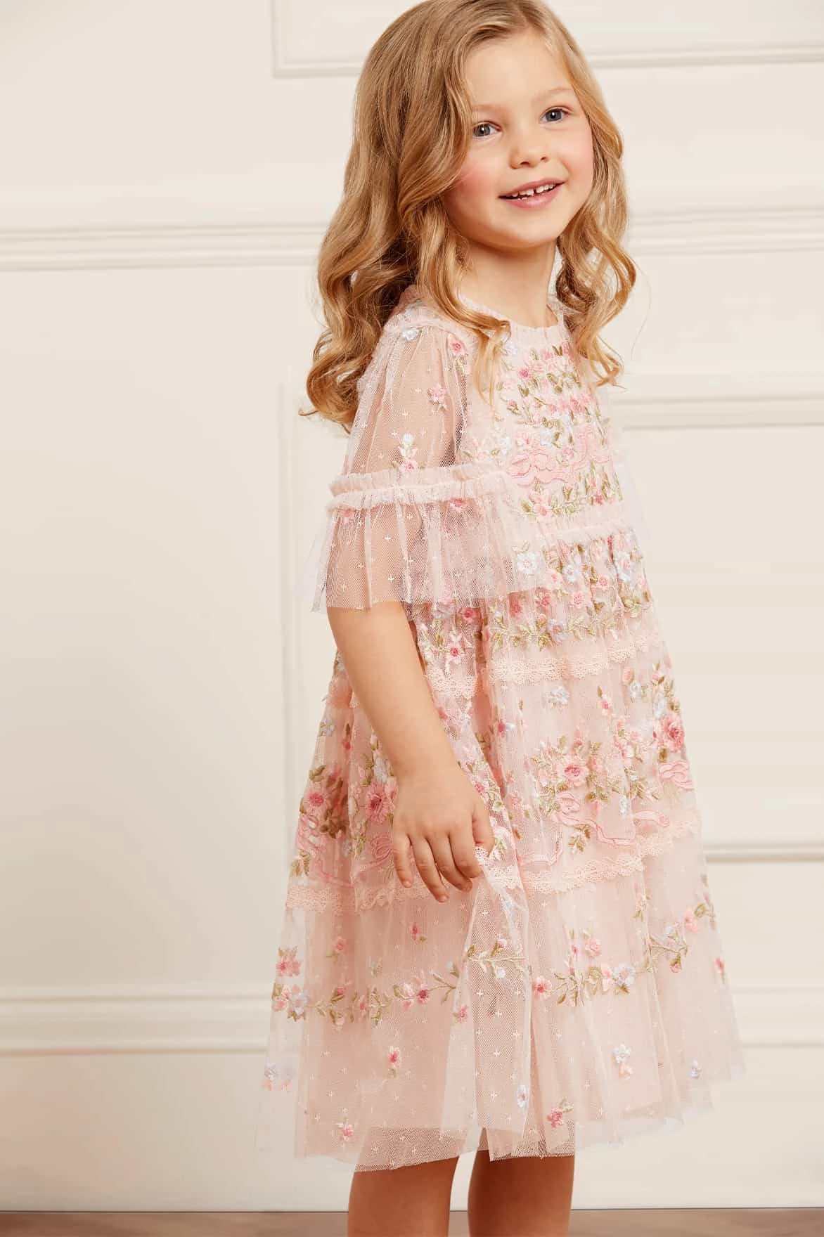 Ribbon Bouquet Kids Dress Built In Odor Control AllDay Comfort Design