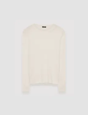 Cashair Round Neck Jumper MachineWashable Fabric High Elasticity