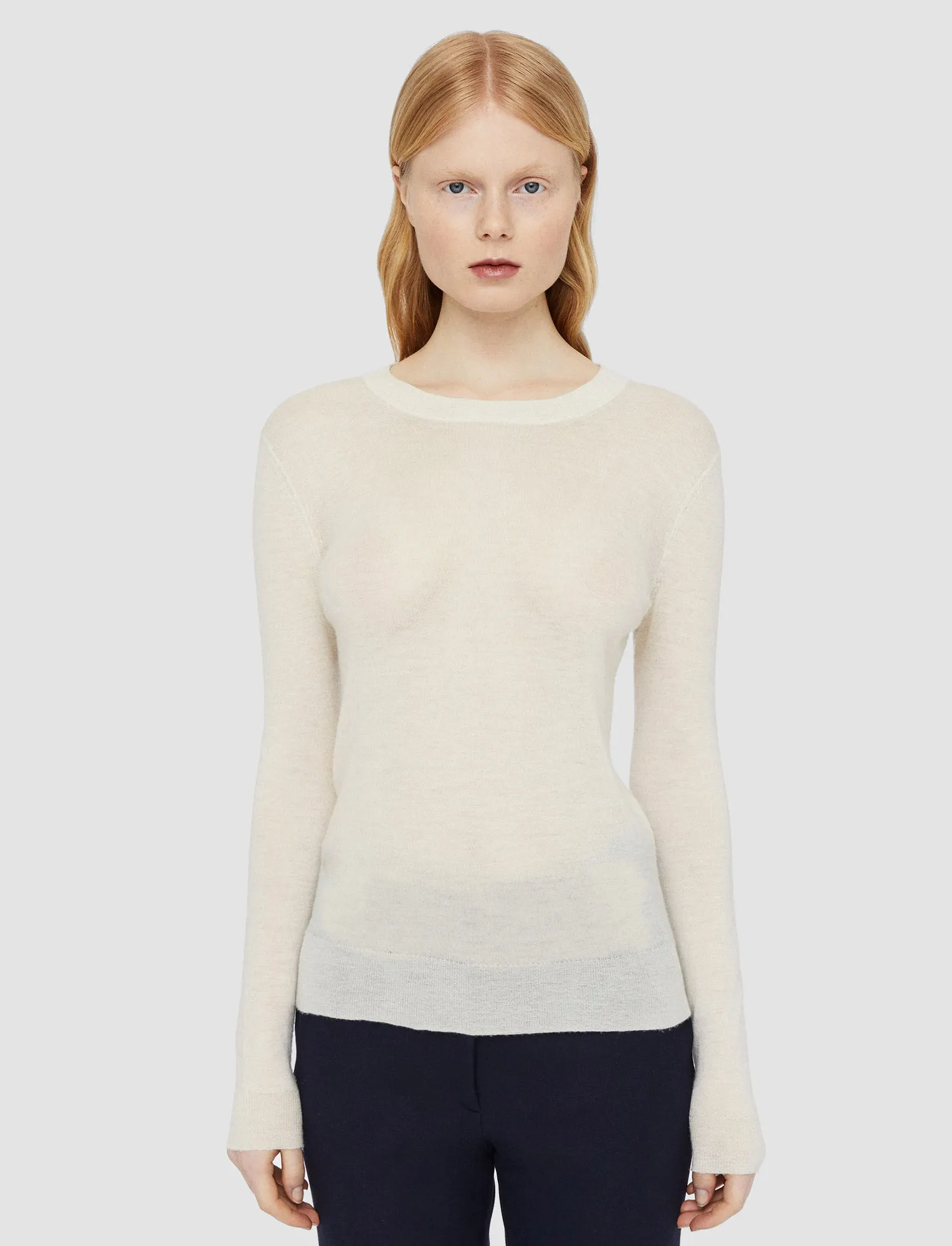Relaxed Comfort Cashair Round Neck Jumper