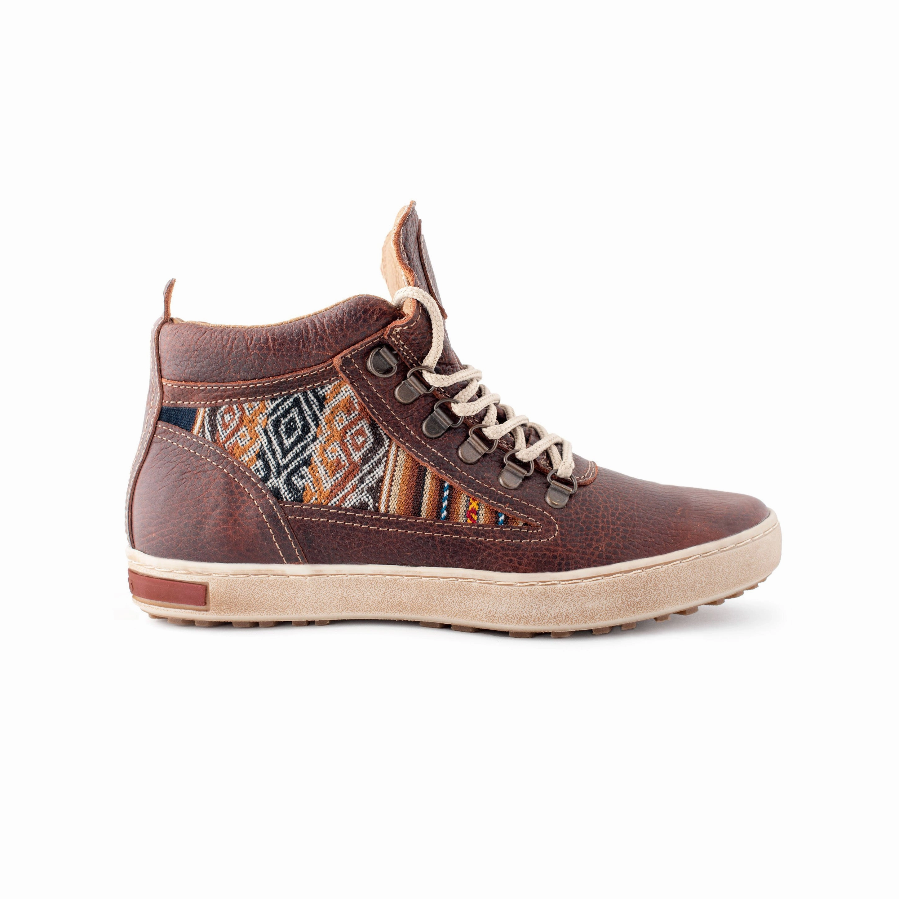 Brown Leather Camping Boot Heavy Duty Support