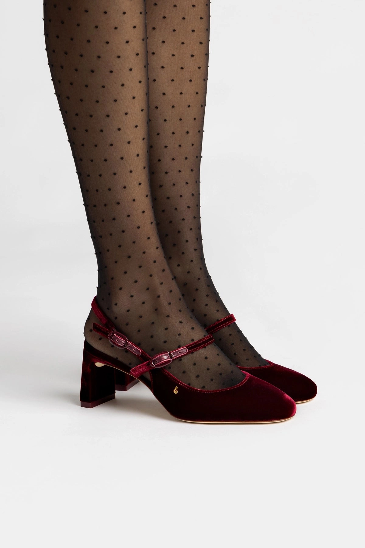 Ergonomic Shape Abrasion Resistant Outsole Georgina Pump In Wine Velvet