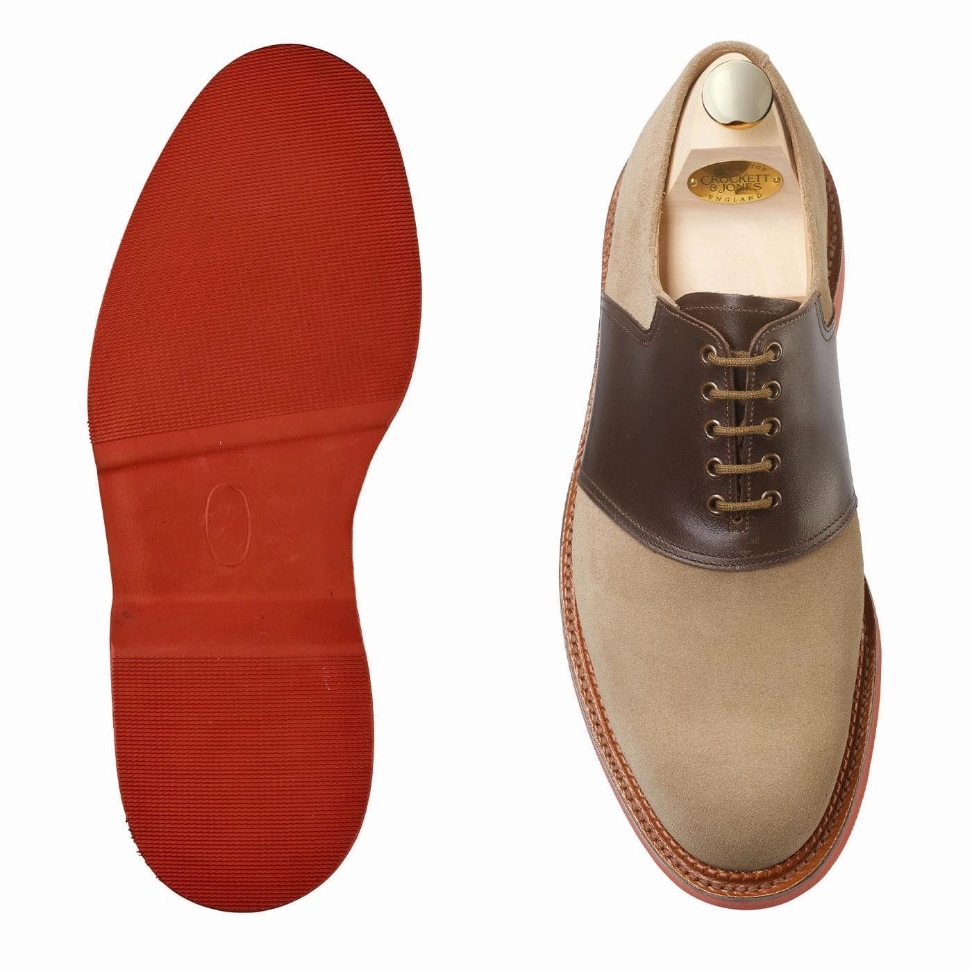 Long Walk Smart Essentials Penn Khaki Suede & Dark Brown Wax Calf