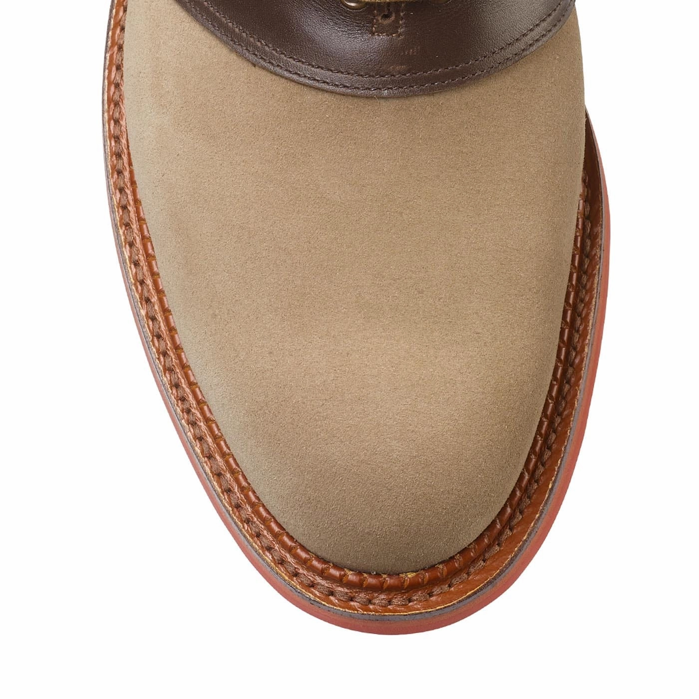 Penn Khaki Suede & Dark Brown Wax Calf Kind Step Comfort support
