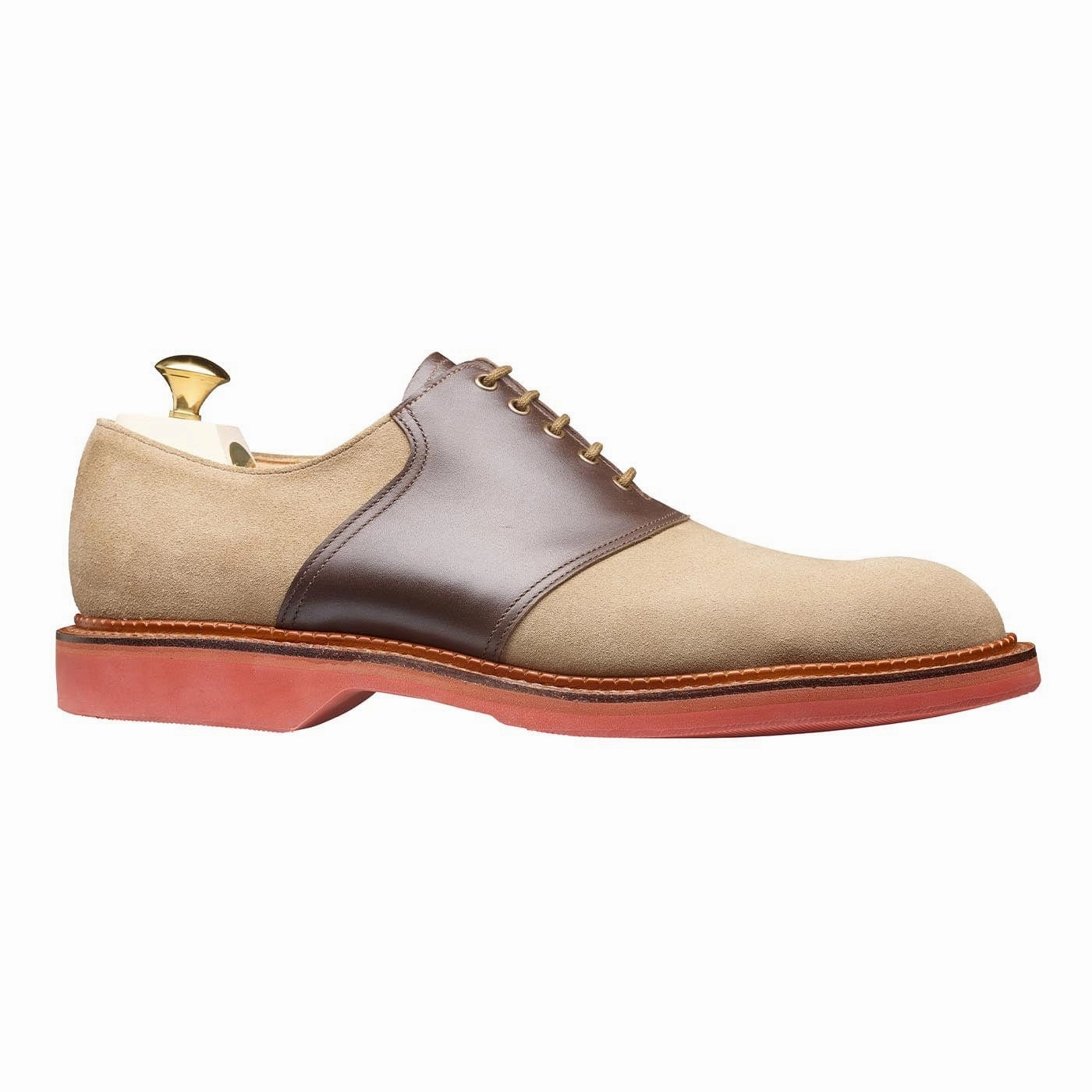 Everyday Comfort Comfortable Lace-ups Penn Khaki Suede & Dark Brown Wax Calf