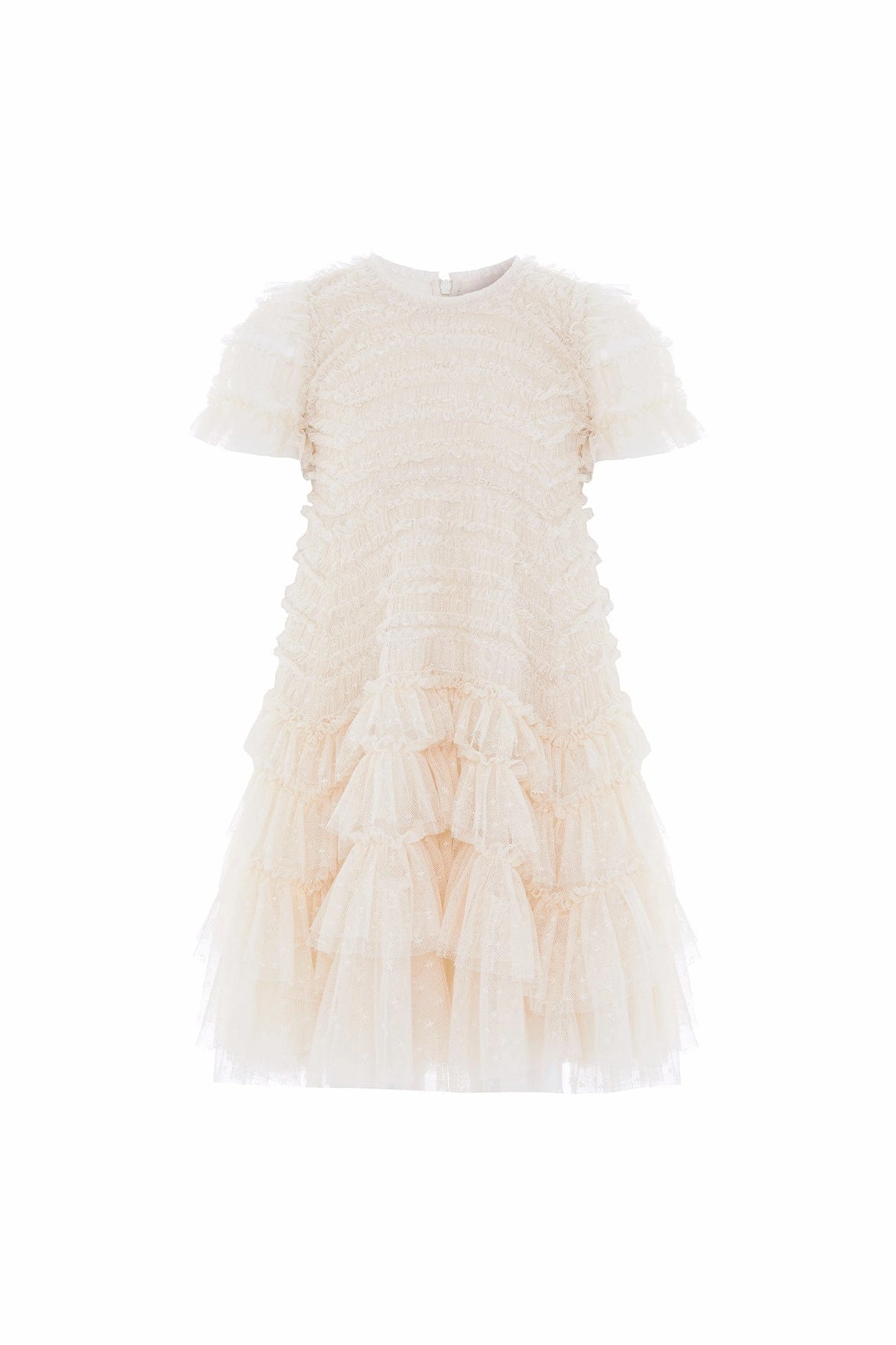 EasyCare Material Valentine Ruffle Kids Dress