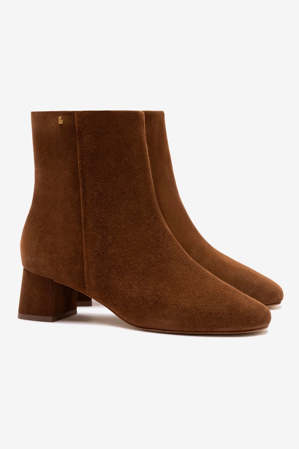 Mini Edie Boot In Burnt Umber Suede Shine Bright