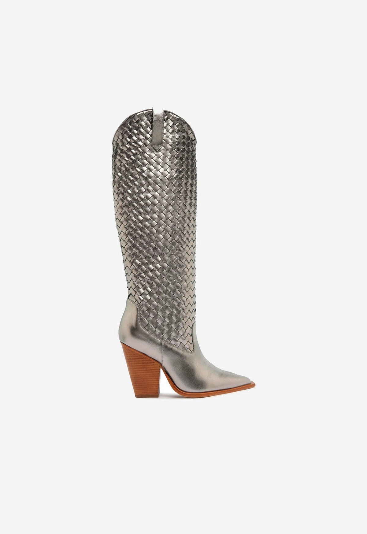 Outfit Key Rock Path Ella Woven Metallic Leather Boot