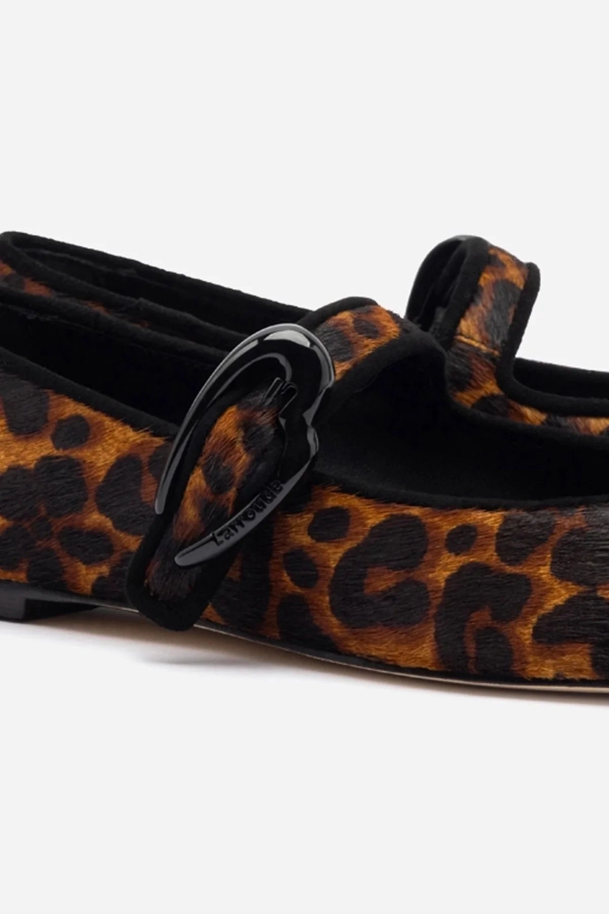 slow walk Verona Ballet Flat In Leopard Print Calf Hair