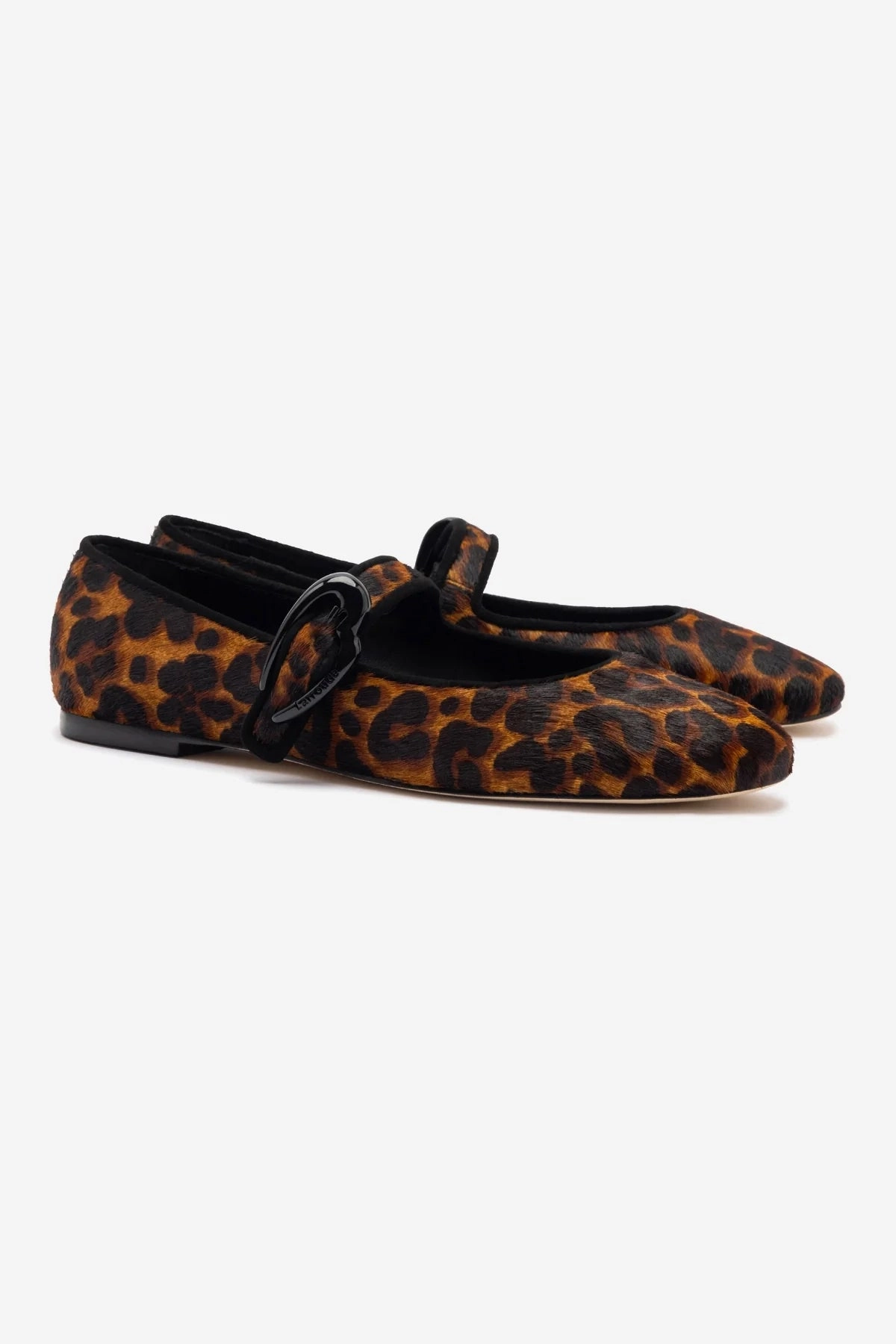 Waterproof Travel Light Verona Ballet Flat In Leopard Print Calf Hair
