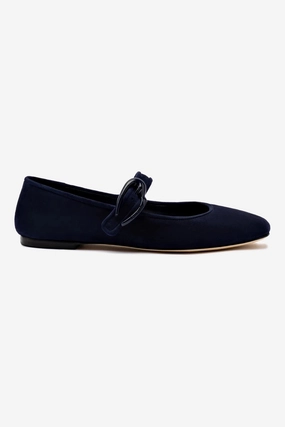 Mountain Strong Dust Guard Verona Ballet Flat In Navy Suede