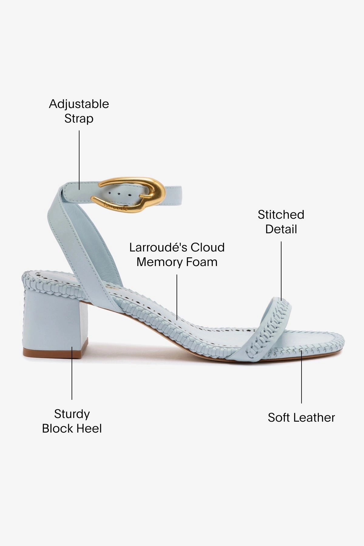 Pilates Cool Verona Block Sandal In Maya Leather