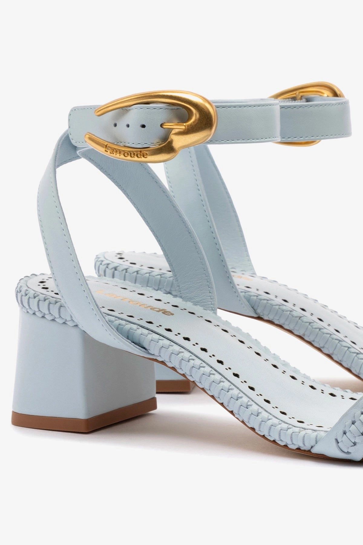 Velvet Rich Verona Block Sandal In Maya Leather