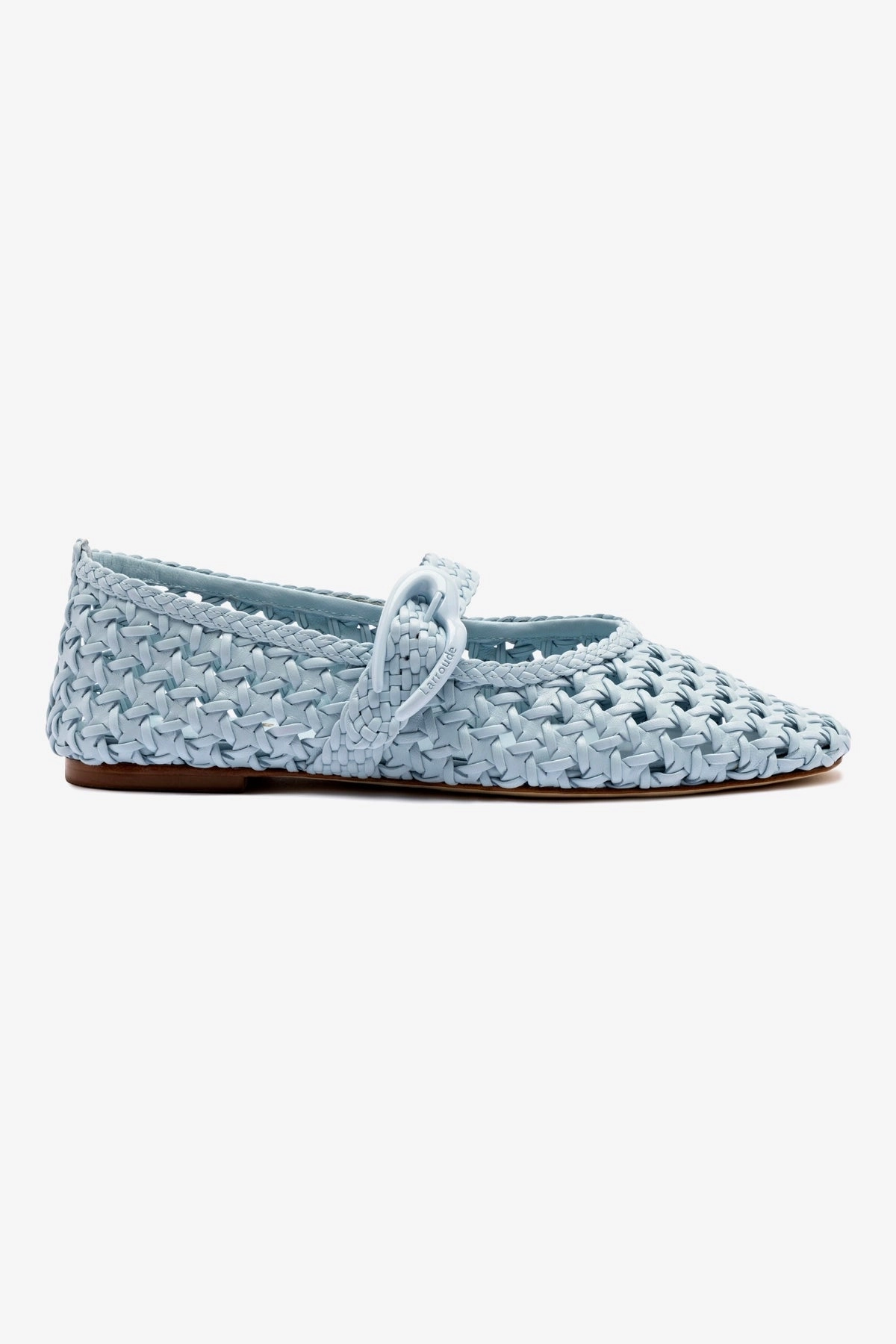 Adjustable Reinforced toe box Verona Macrame Ballet Flat In Maya Leather