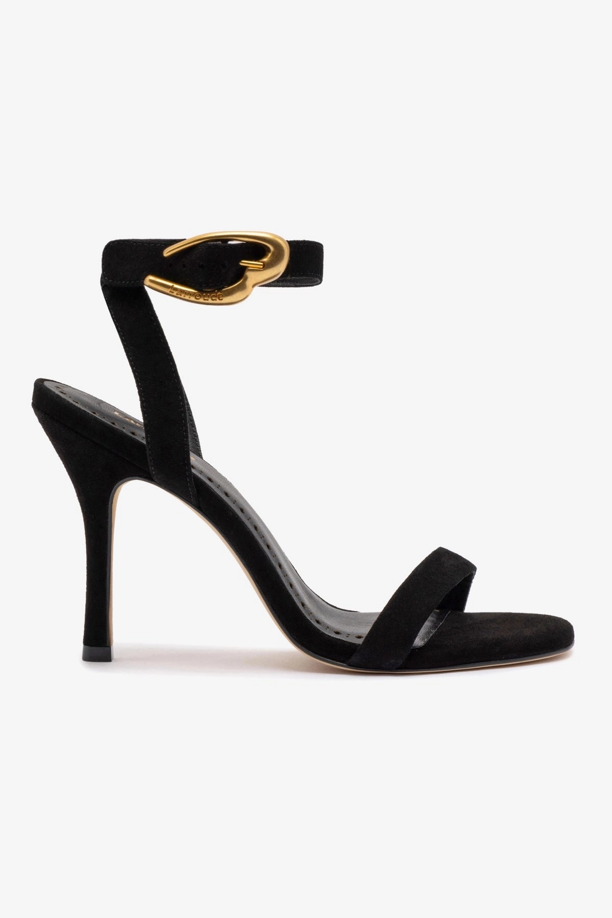 Breathable Material Verona Sandal In Black Suede