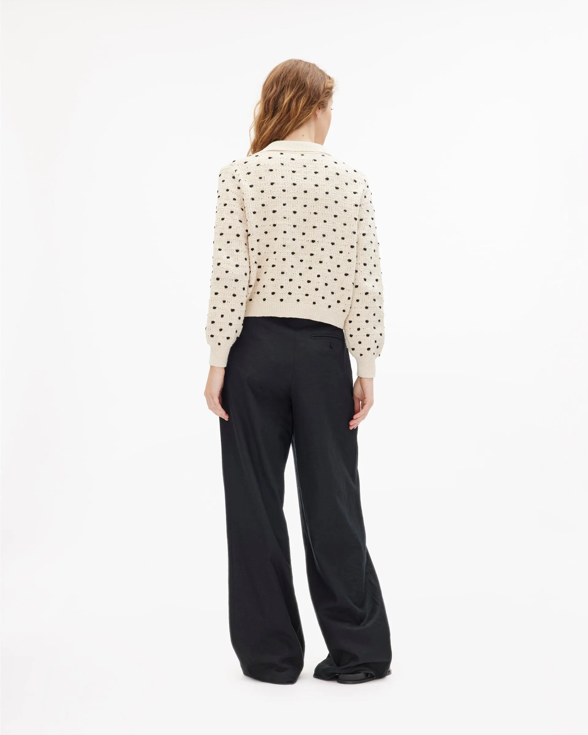 Office Trend Garment Washed Veronica Cardigan