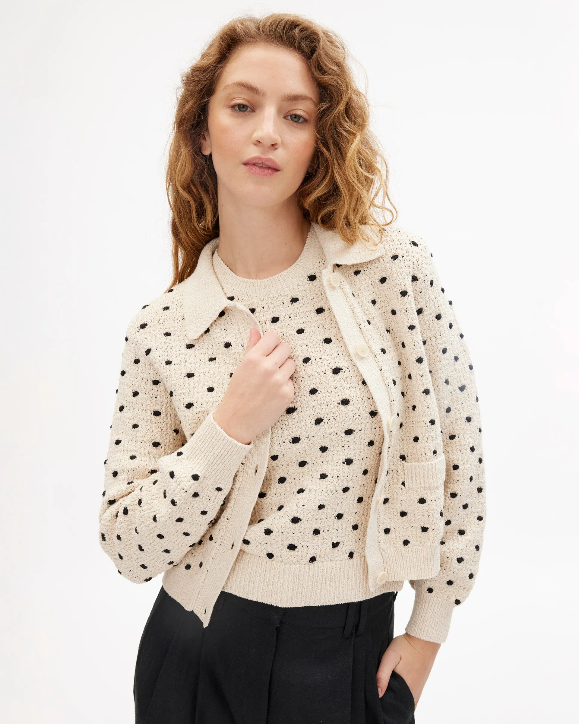 Biodegradable Fiber Relaxed Armhole Fit Veronica Cardigan