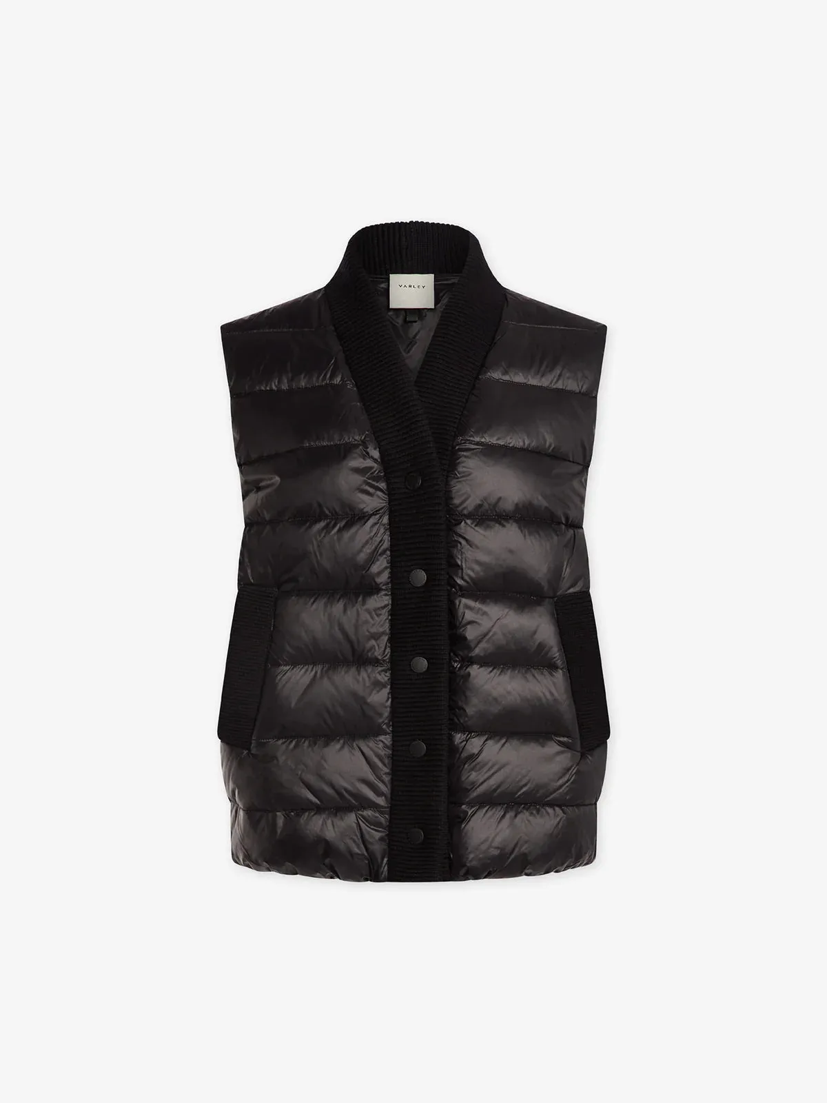 LayeredCollar Varley Colwyn Padded Gilet in Black