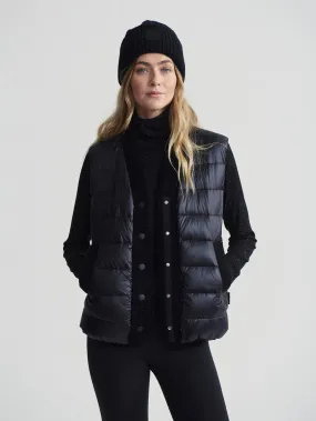 Varley Colwyn Padded Gilet in Black Eco Conscious Dye Process