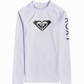 Girl's 8-16 Whole Hearted Long Sleeve Rashguard Fade Resistant Dye Reflective Trim