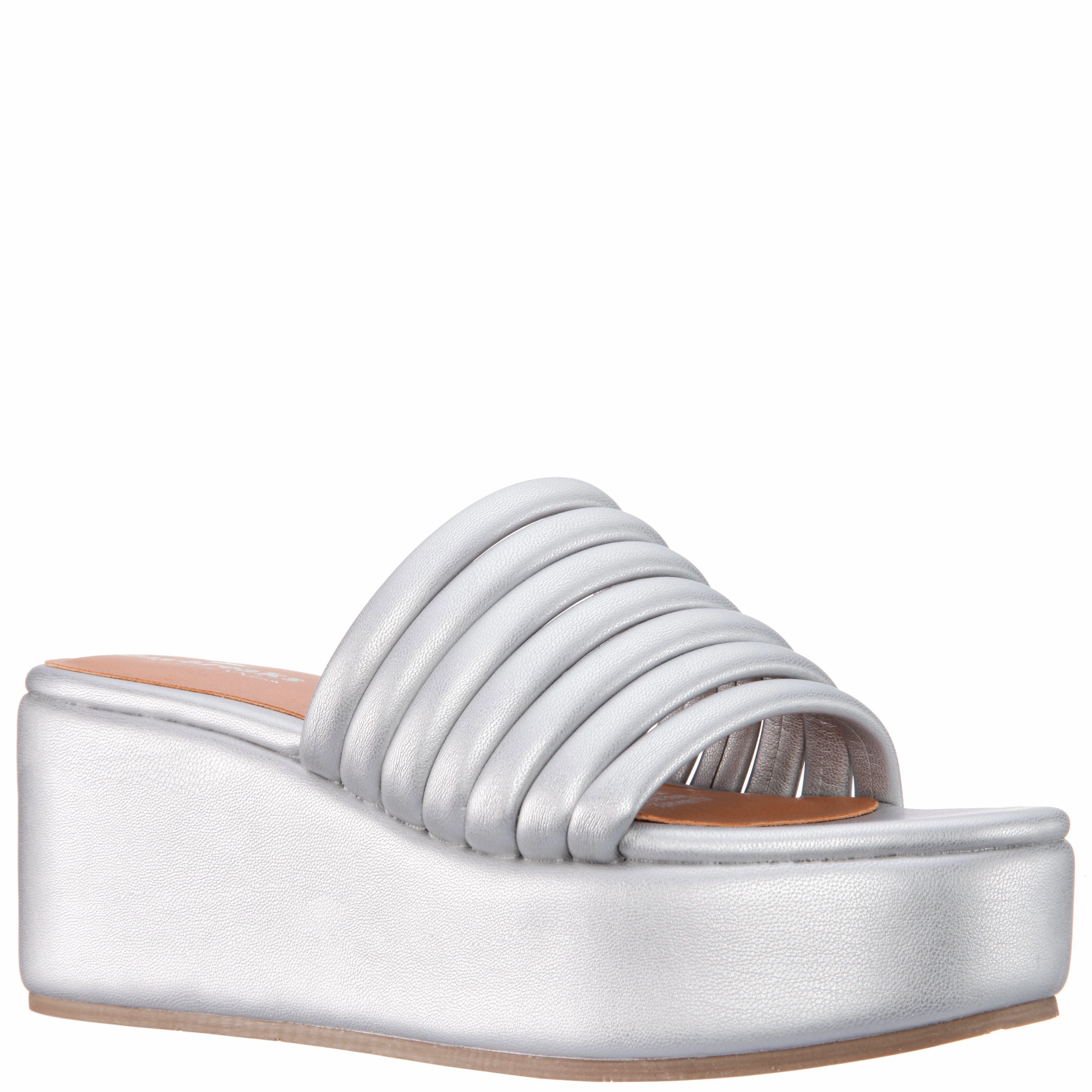 Beach Fun Comfort Shank VERVE-SILVER NAPPA PU