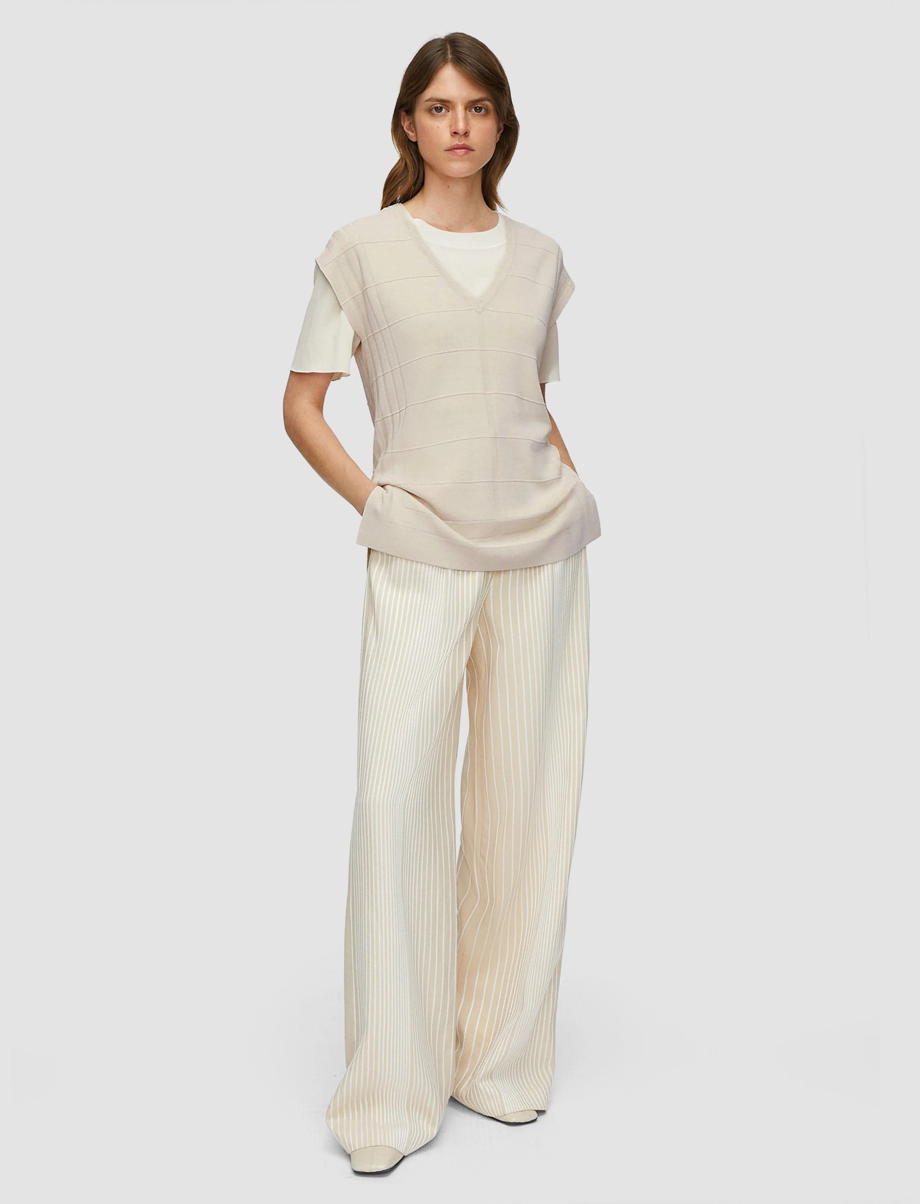 Viscose Grid Knit Top Heat Retention Technology