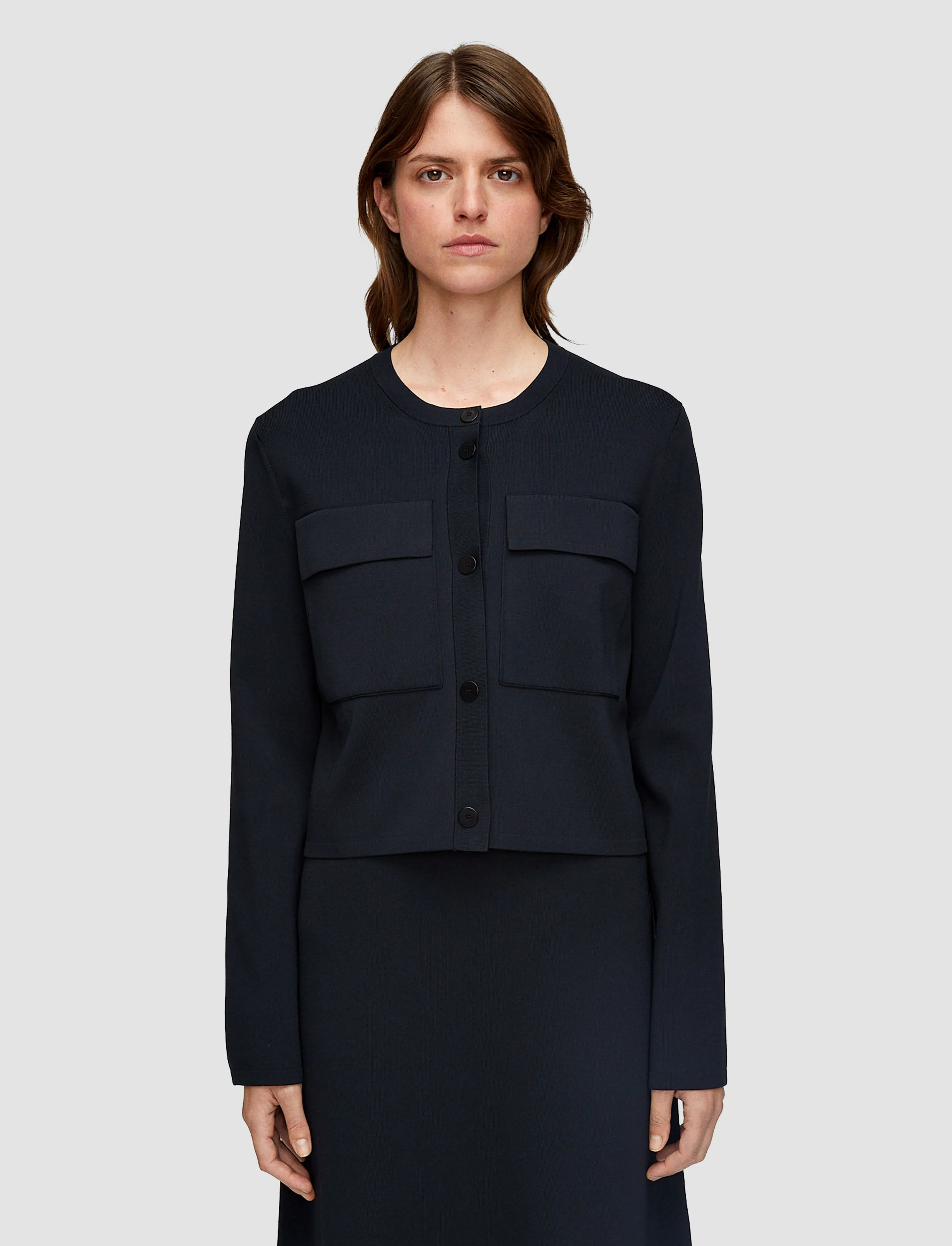 Viscose Knit Stretch Cardigan Jacket FadeResistant