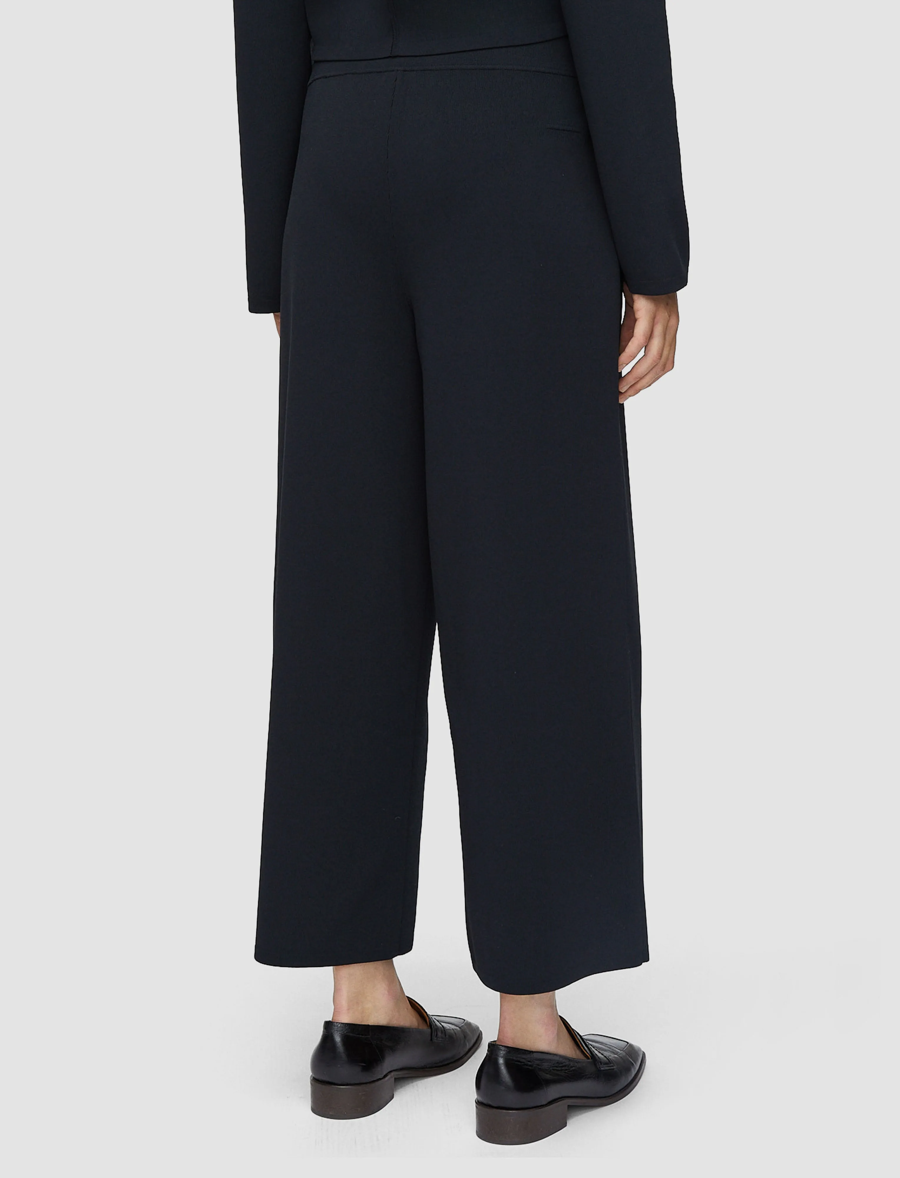 Viscose Knit Stretch Culottes Reinforced Hems