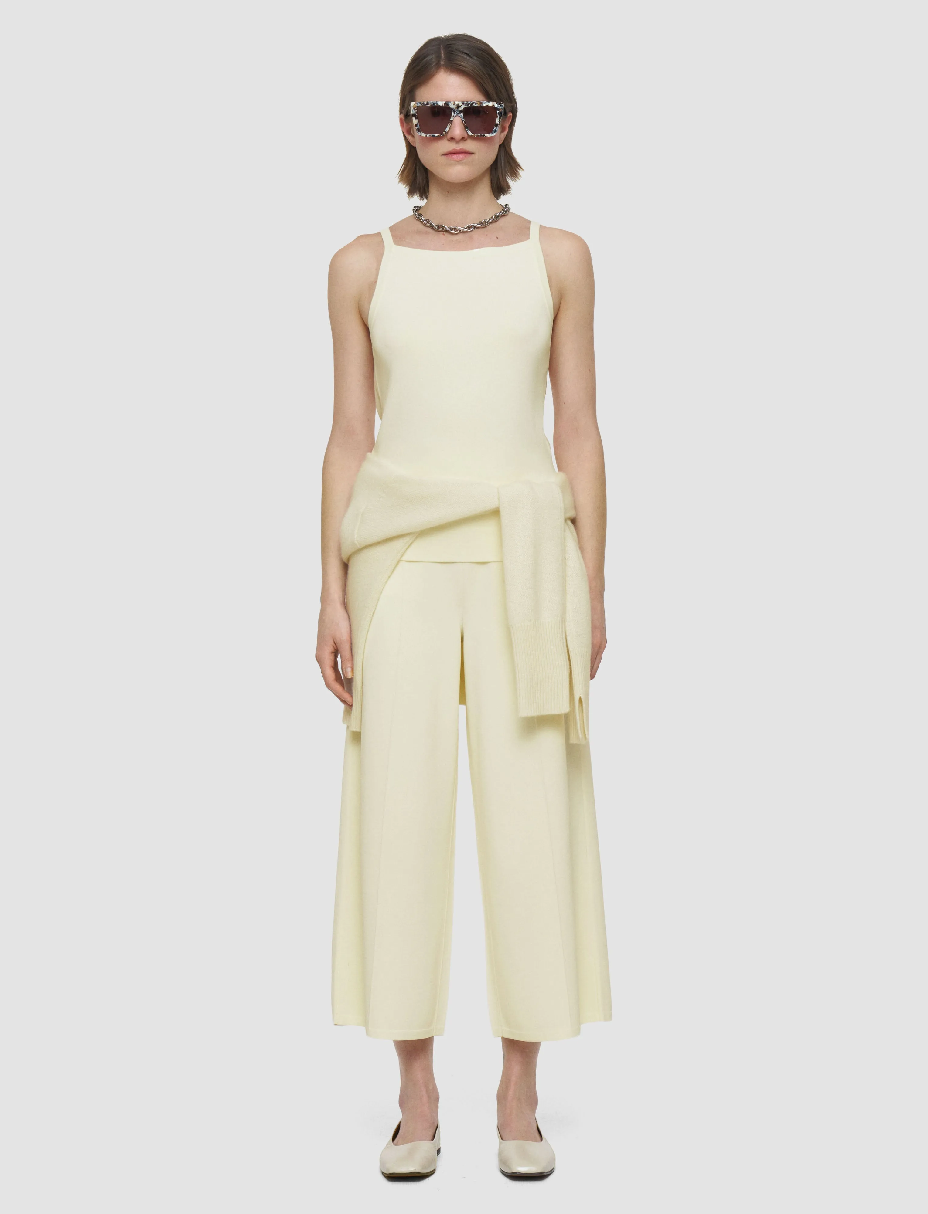 Viscose Knit Stretch Vest Top Daily Wear