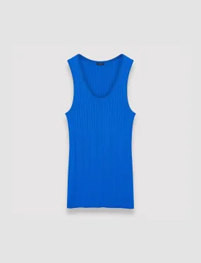Closet Essential Midweight Feel Viscose Rib Knit Tank Top