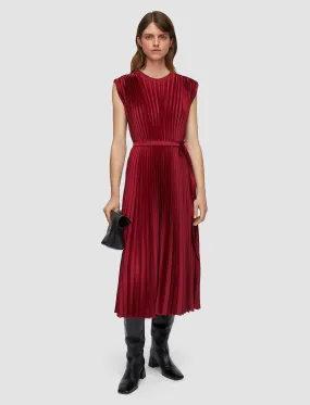 Light Cover Volta Knit Weave Pliss Dress