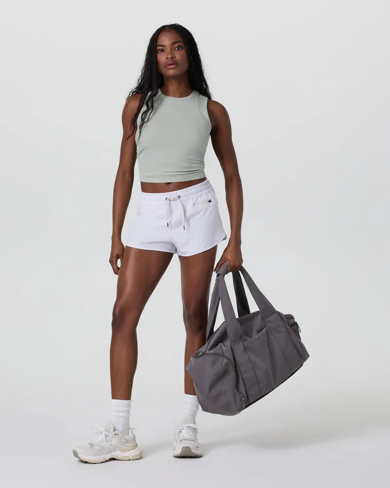 vuori Women's Pose Modern Tank in Talc Sleeveless Top FrictionReducing